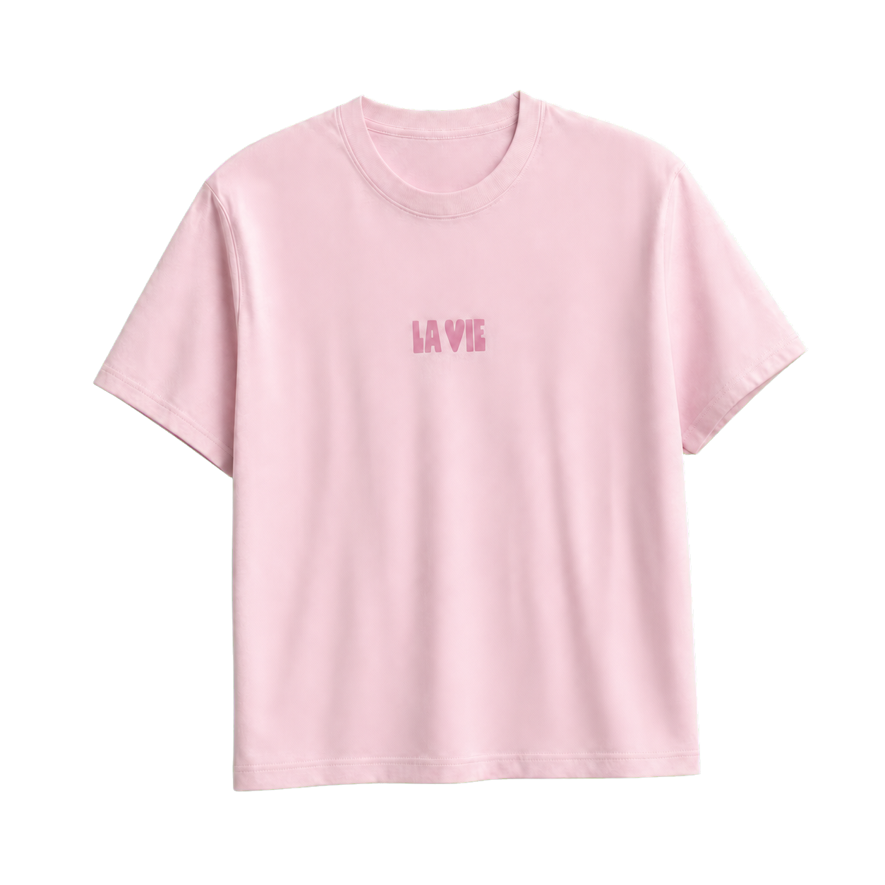 T-shirt oversize rose La Vie